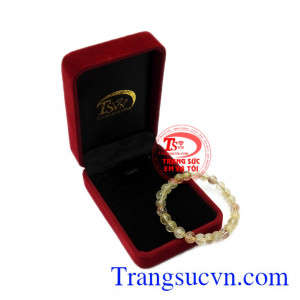 Chuỗi thạch anh tóc 7 ly bình an