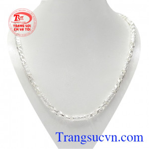 Dây chuyền bạc nam phong độ