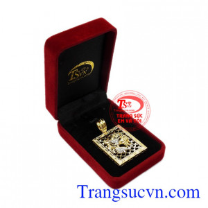 Mặt dây nam dũng mãnh vàng 10k bảo hành uy tín.