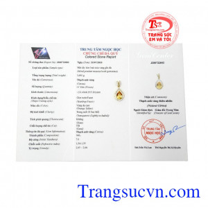 Sản phẩm phù hợp với người mệnh thổ và mệnh kim mang đến nhiều may mắn và tài lộc. Mặt dây thạch anh vàng thịnh vượng