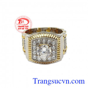 Thiết kế với công nghệ hiện đại, đem đến cho người dùng một sản phẩm hoàn hảo. Nhẫn nam độc đáo vàng tây