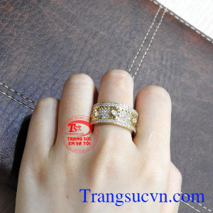 Sản phẩm bảo hành uy tín, giao hàng toàn quốc, nhận đặt chế tác theo yêu cầu. Nhẫn nam xoay bánh răng độc đáo