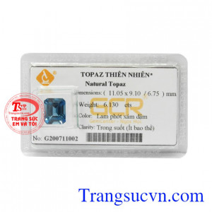 Viên Topaz phát lộc được chế tác tinh xảo, màu sắc sáng bóng phù hợp làm mặt nhẫn hoặc mặt dây tôn lên vẻ đẳng cấp cho người đeo.