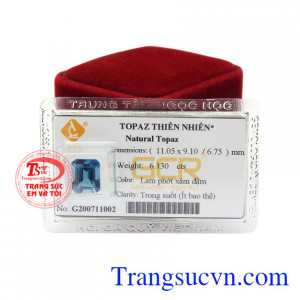 Viên Topaz giúp mang lại may mắn về tài lộc, giàu sang, thịnh vượng cho chủ sở hữu.