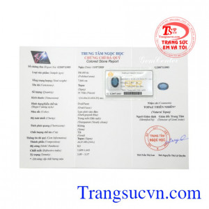 Viên Topaz thiên nhiên may mắn sẽ là món quà tặng hợp phong thủy dành tặng cho người thân, bạn bè.