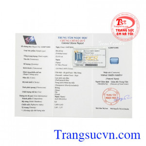 Viên Topaz thịnh vượng chất lượng, hợp mệnh.