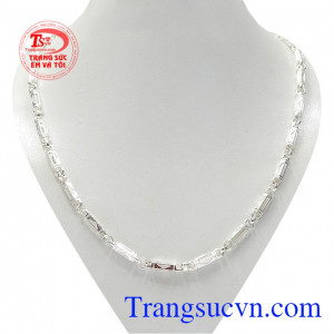 Dây chuyền bạc khoáng đạt