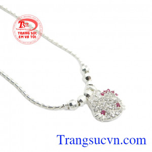 Sản phẩm bền đẹp, thích hợp làm quà tặng sinh nhật, hay các ngày lễ cho bé. Dây chuyền hello kitty đẹp