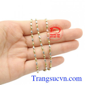 Dây chuyền nhập khẩu nữ tính vàng 18k