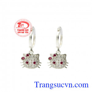 Hoa tai hello kitty đẹp