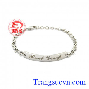 Lắc tay vàng trắng cao cấp