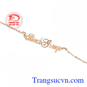 Lắc tay vàng hồng tinh tế giao hàng nhanh trên toàn quốc.