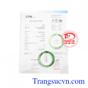 Vòng ngọc jadeite thiên nhiên