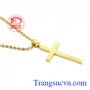 Sản phẩm phù hợp với nhiều kiểu trang phục, nhiều độ tuổi. Bộ thánh giá vàng đức tin