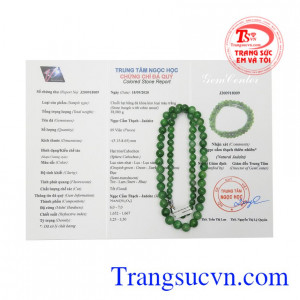 Chuỗi cổ cẩm thạch tài lộc