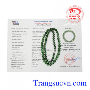 Chuỗi cổ cẩm thạch thiên nhiên đẹp