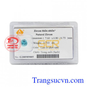 Đá ép vỉ Zircon tài lộc là viên đá khai sinh cho tháng 12, phù hợp với những người mang mệnh Thủy và Mộc.