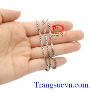 Dây chuyền vàng trắng ấn tượng thanh toán an toàn, bảo hành uy tín.