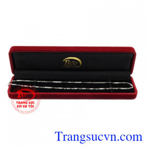 Dây chuyền vàng trắng ấn tượng