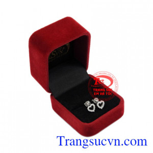 Hoa tai trái tim rung động