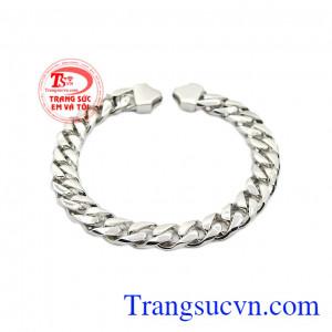 Lắc tay nam vàng trắng nam tính