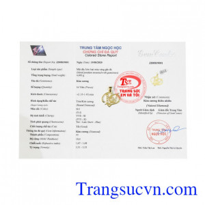 Mặt dây chữ kim cương tinh tế