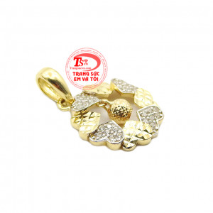 Mặt dây chuyền trái tim dễ thương được nhập khẩu từ Hàn Quốc. 