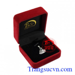 Mặt dây thiên nga tinh tế vàng 10k