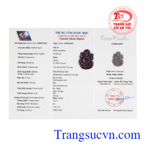 Mặt phật bà ruby an nhiên