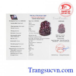 Mặt phật bà ruby bình an