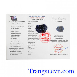 Mặt phật Di Lặc sapphire an yên mang lại bình an đến cho bạn.