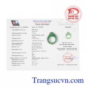 Nhẫn ngọc rồng cẩm thạch