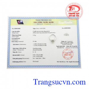 Ngoài ra, nó còn là hiện thân của sự can đảm, lòng kiêu hãnh và tình yêu mãnh liệt. Nhẫn nữ kim cương kiêu sa