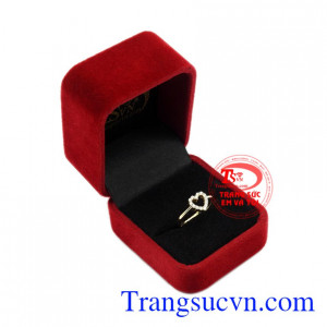 Nhẫn nữ vàng thời trang phong cách thanh toán an toàn