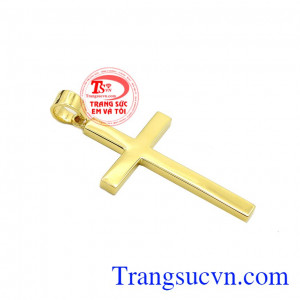 Thánh giá vàng đức tin chất lượng cao với kiểu dáng đơn giản mà vẫn hiện đại thời trang. 