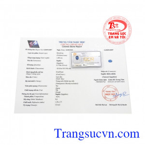 Viên đá quý saphir an nhiên hợp với người mệnh thổ hoặc mệnh mộc.