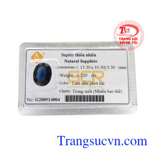 Viên saphir thiên nhiên mệnh thủy