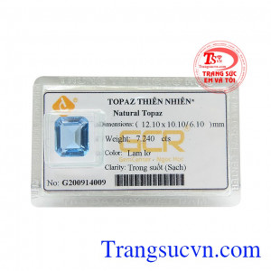 Viên topaz thiên nhiên đẹp