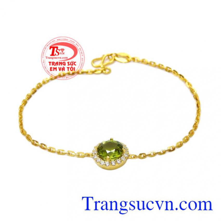 Lắc tay nữ Peridot may mắn