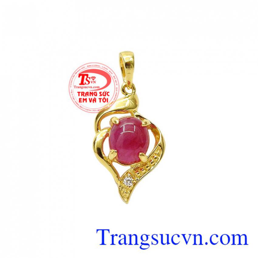 Mặt dây ruby tinh tế