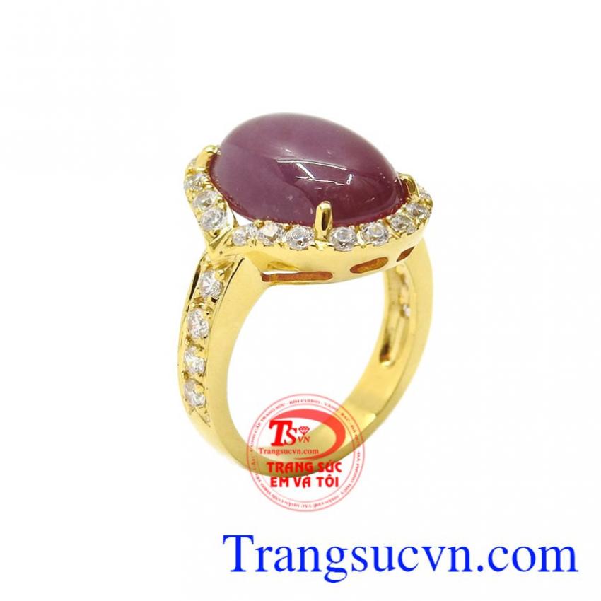 Nhẫn nữ Ruby sao quý bà