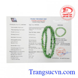 Chuỗi cổ cẩm thạch an yên thanh toán an toàn.