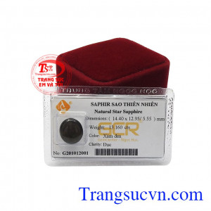 Đá saphir sao thiên nhiên sang trọng và hợp phong thủy.