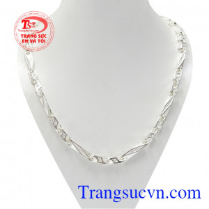 Dây chuyền nam bạc thượng lưu