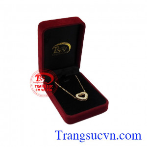 Dây chuyền vàng trái tim xinh xắn