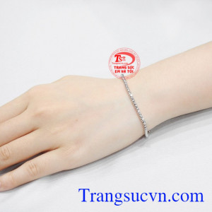 Lắc bi vàng trắng thời trang sự lựa chọn dành cho bạn, nhận đặt chế tác theo yêu cầu.