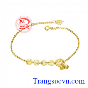 Lắc tay nữ kim tiền tài lộc