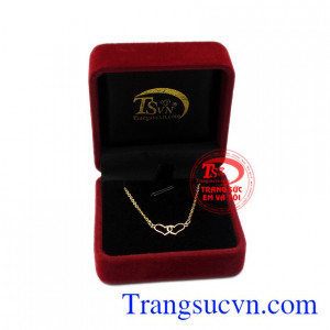 Lắc tay trái tim tình yêu