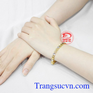 Lắc tay vàng tây tinh tế