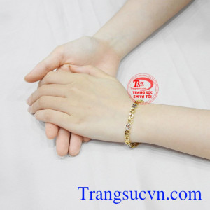 Lắc tay vàng thời trang phong cách